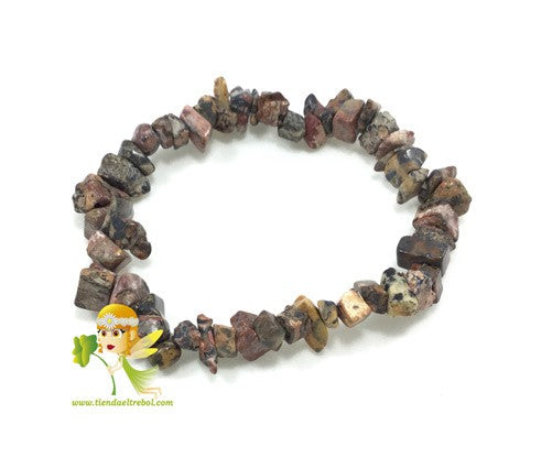 Pulsera Jaspe Leopardo Chip