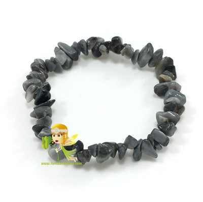 Pulsera Ágata Gris Chip