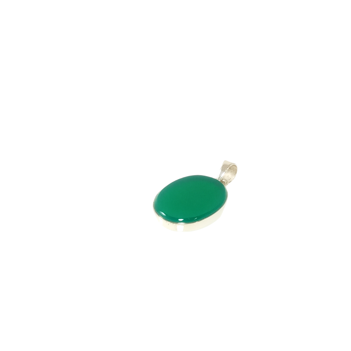 Onix Verde Colgante (Ovalado)