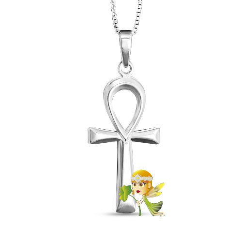 Cruz Egipcia (Ankh) 01 - Colgante Plata 925 - Tienda El Trébol World