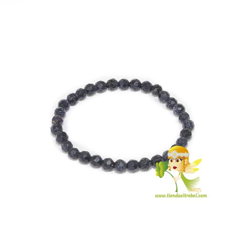 Pulsera Aventurina Oro Azul Bola