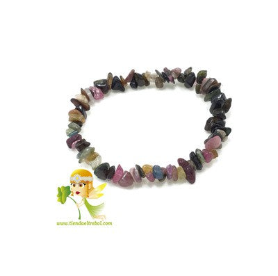 Pulsera Turmalina de Colores Chip.