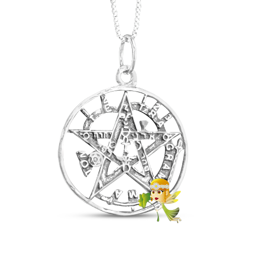 Tetragramatón Fino 2,5cm - Colgante Plata 925